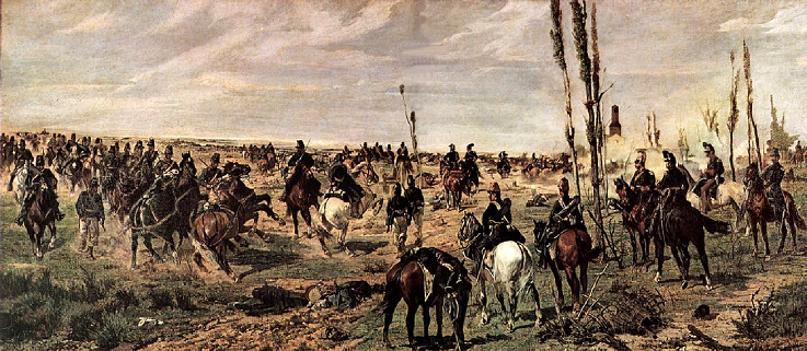 Bataille de Montebello - Toile de Giovanni Fattori - 1864-1868
